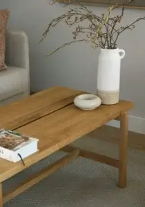 stolik ława do sofy skandynawski drewno dębowe lite