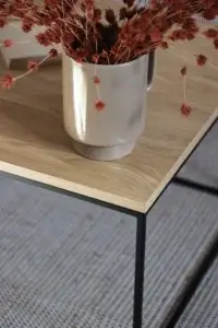 industrialny prostokątny stolik kawowy