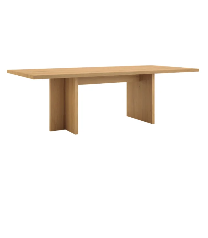 nowoczesny duży dębowy drewniany stół do salonu dla 10 osób