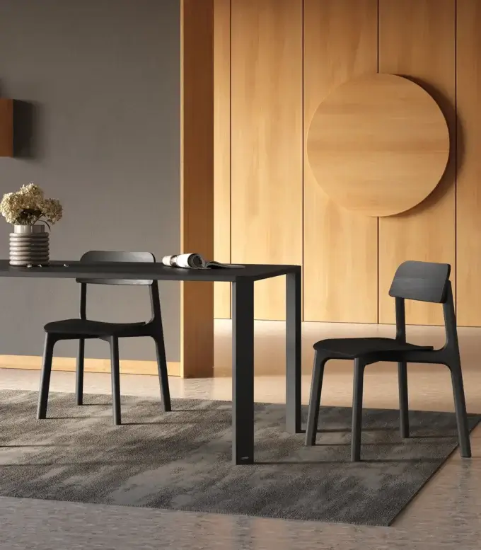 stół czarny nowoczesny minimalistyczny