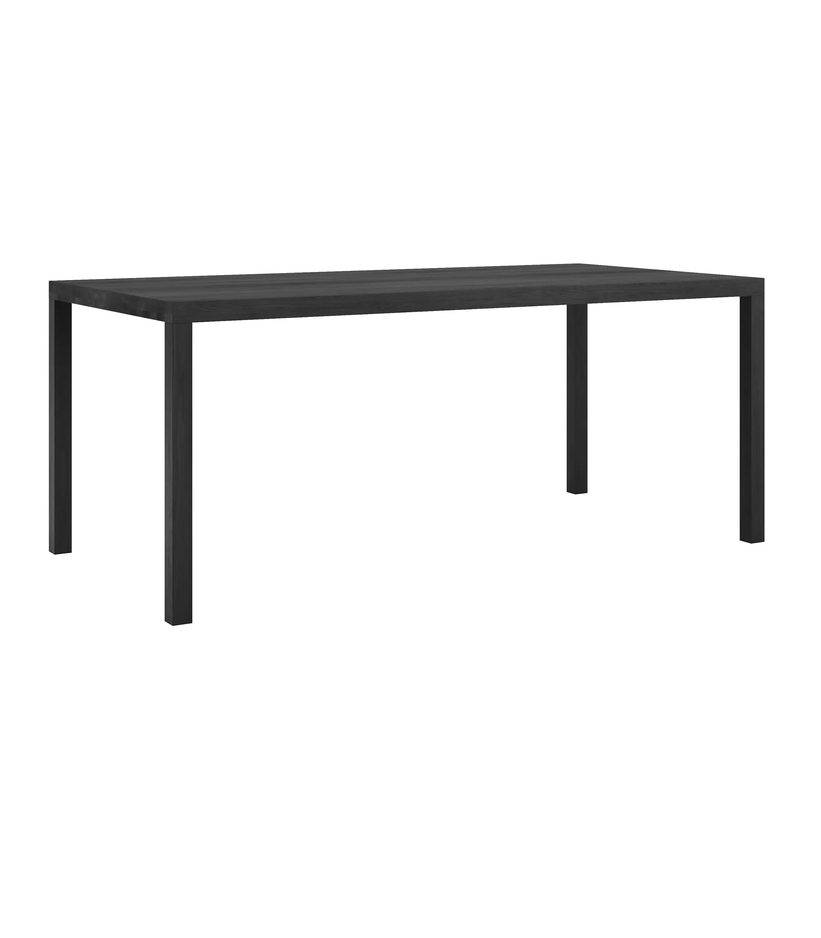 minimalistyczny stół czarny drewniany prosta forma