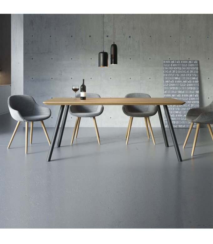nowoczesny stol czarny debowy skandynawski styl