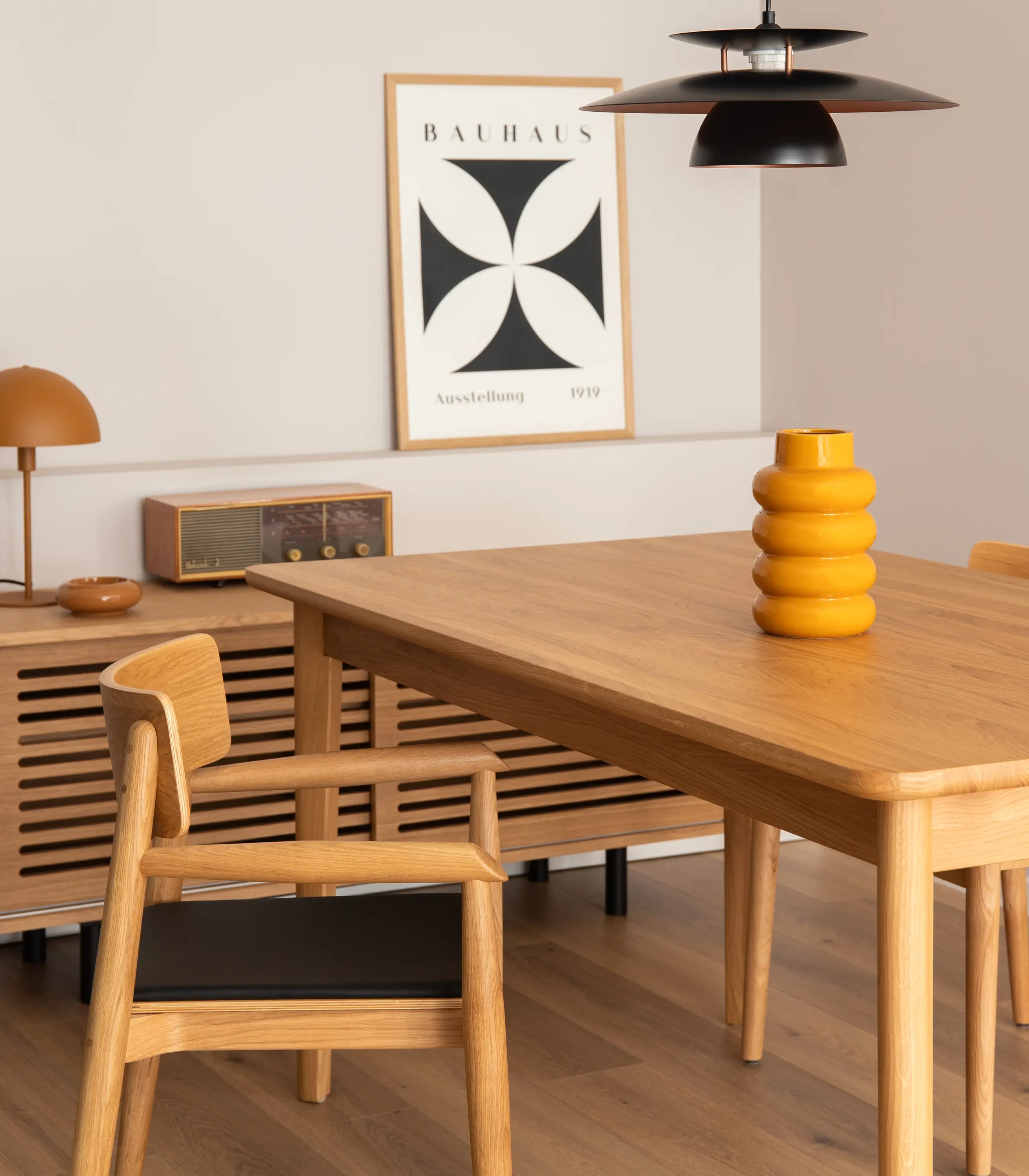 drewniany dębowy stół skandynawski rozkładany nowoczesny