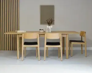 drewniany skandynawski stół rozkładany dębowy