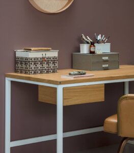 biurko z szuflada debowe nowoczesne
