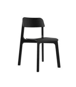 minimalistyczne czarne krzesło