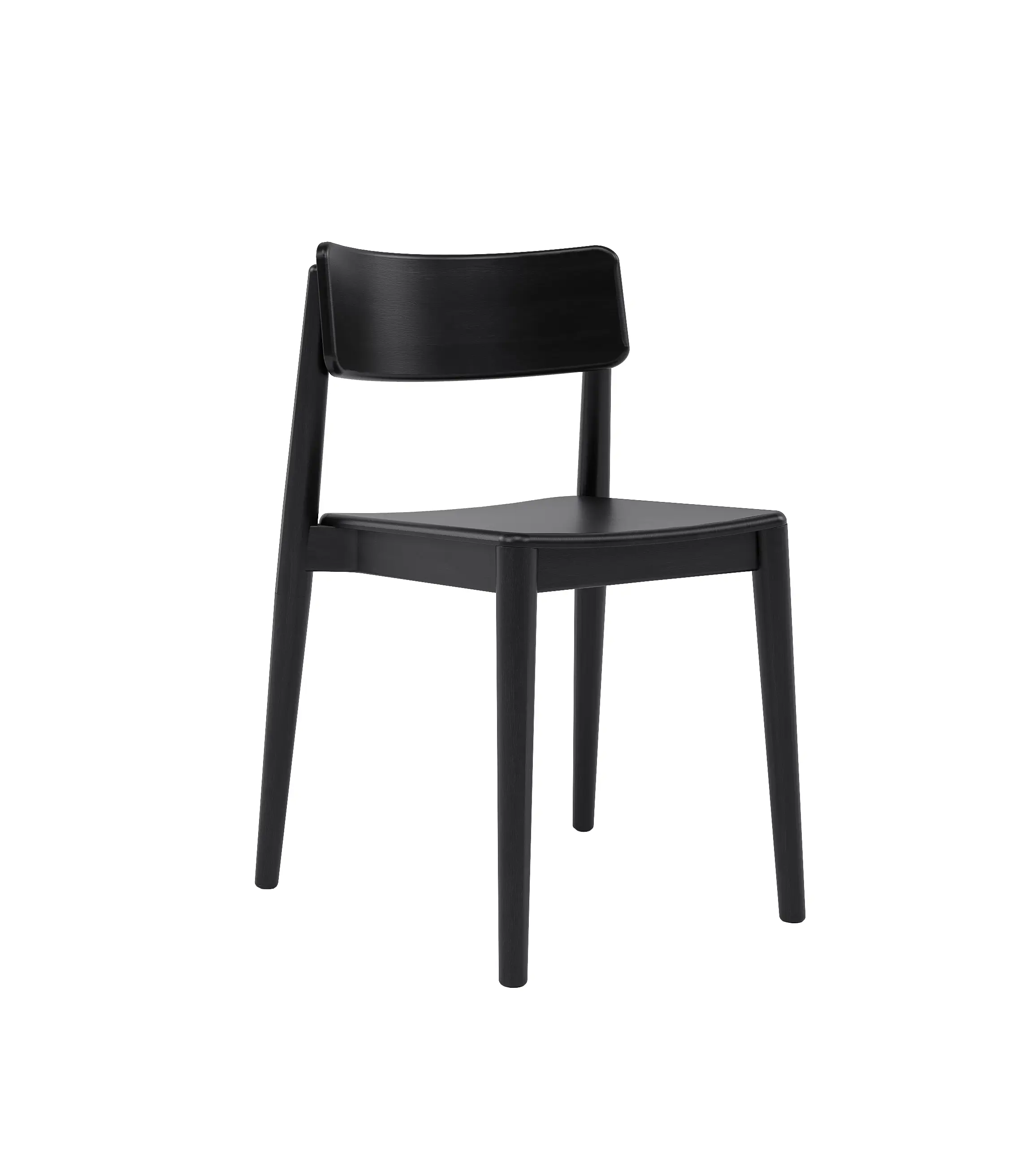 krzesło czarne eleganckie drewniane nowoczesny design