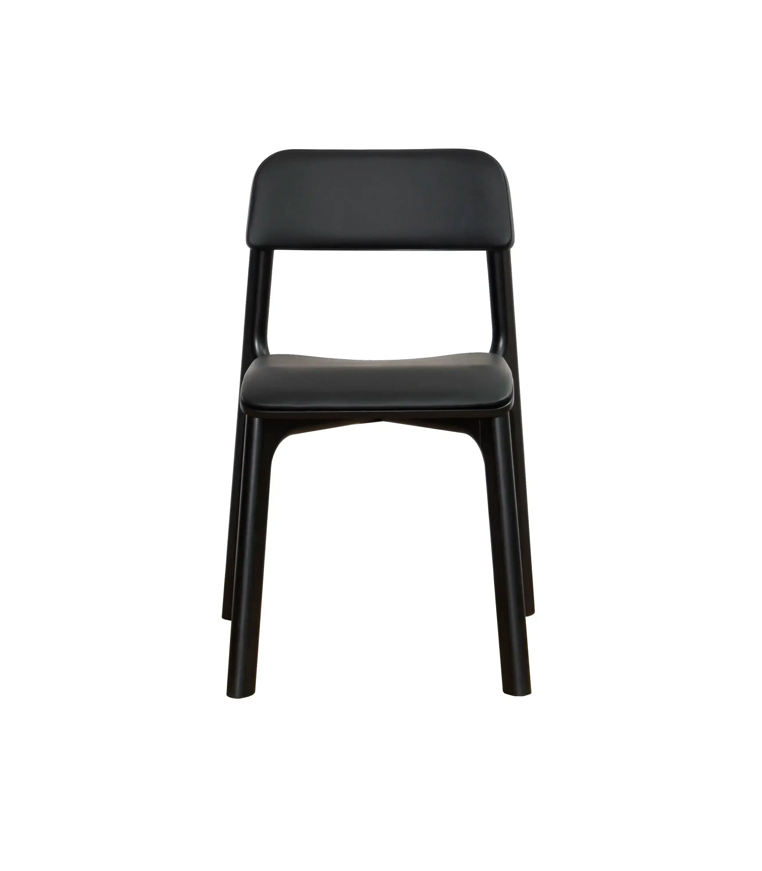 krzesło czarna tapicerowane oparcie nowoczesny design