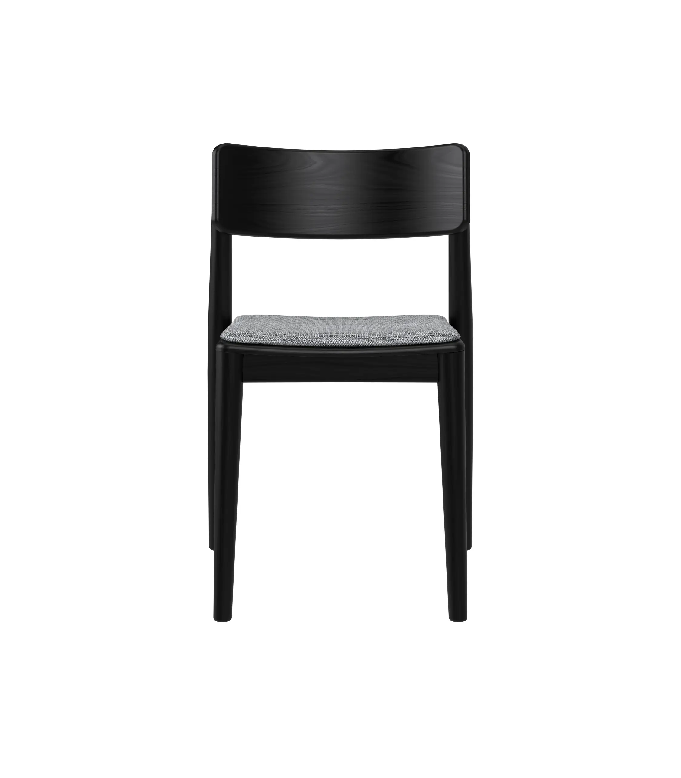 czarne krzesło tapicerowane mid century modern