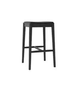 czarny stołek barowy krzesło barowe drewniane