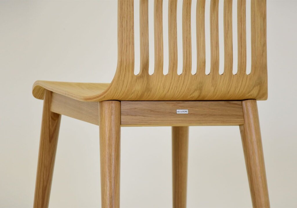 detal krzesla skandynawskiego piekna linia