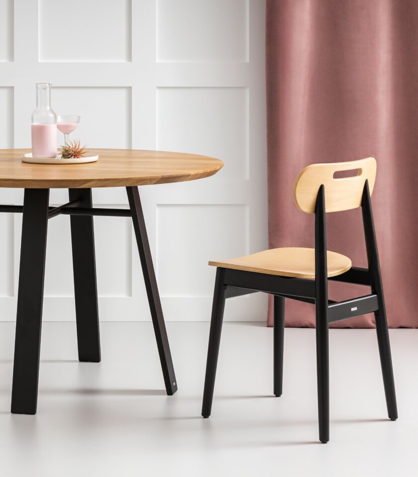 krzeslo nowoczesne drewniane dab