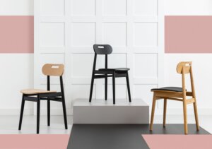 krzeslo debowe tapicerowane polski design