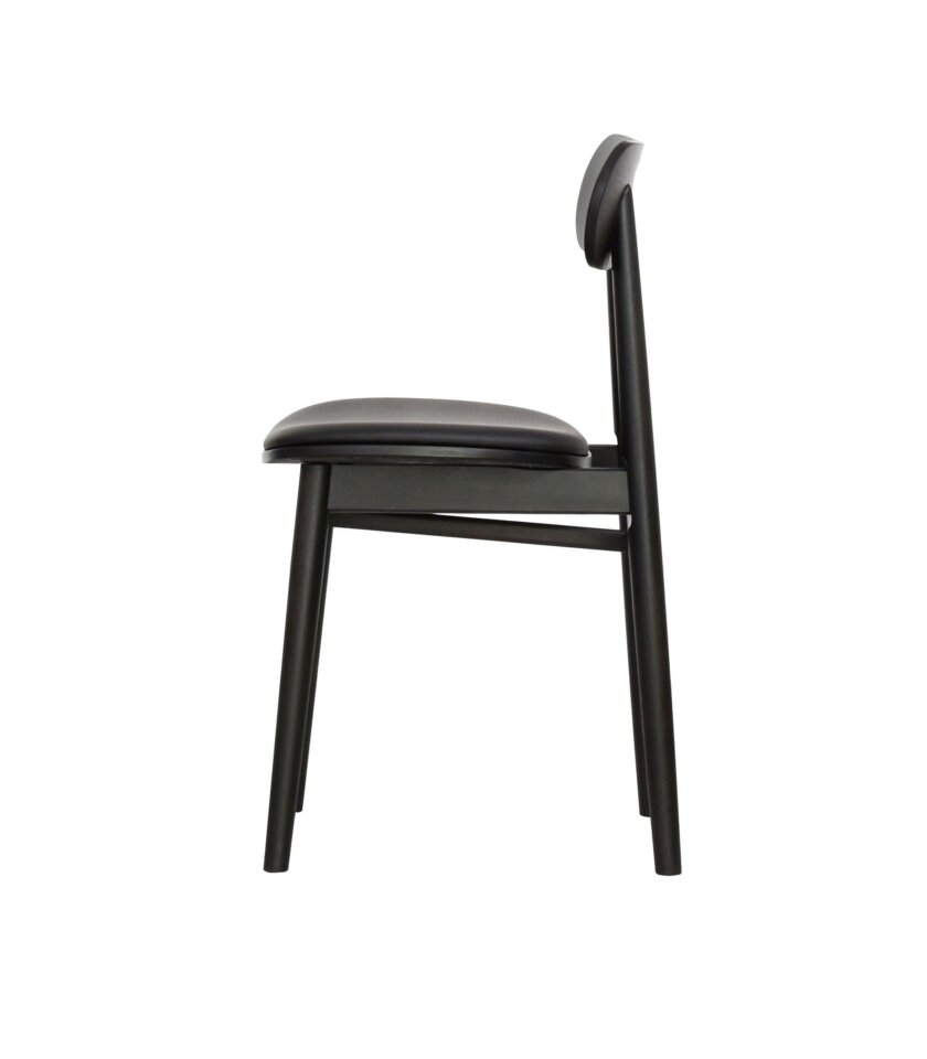 krzeslo czarne drewinane polski design