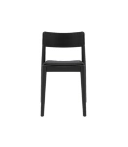 czarne nowoczesne debowe krzeslo polski design