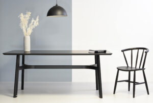 krzeslo patyczak drewniane czarne polski design