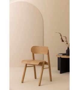krzeslo dab naturalny polski design