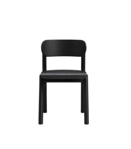czarne krzeslo dab drewno polski design