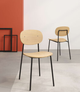 krzeslo w stylu skandynawskim minimalistycznym