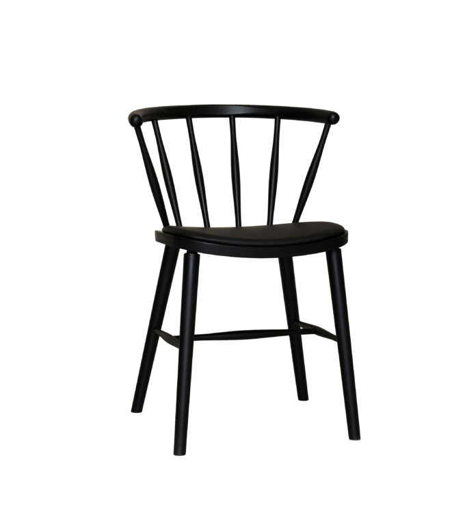 krzesło patyczak czarne drewniane