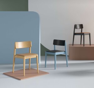 krzesło drewniane nowoczesne tapicerowane
