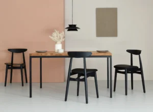 stół rozkładany dębowy minimalistyczny prosty