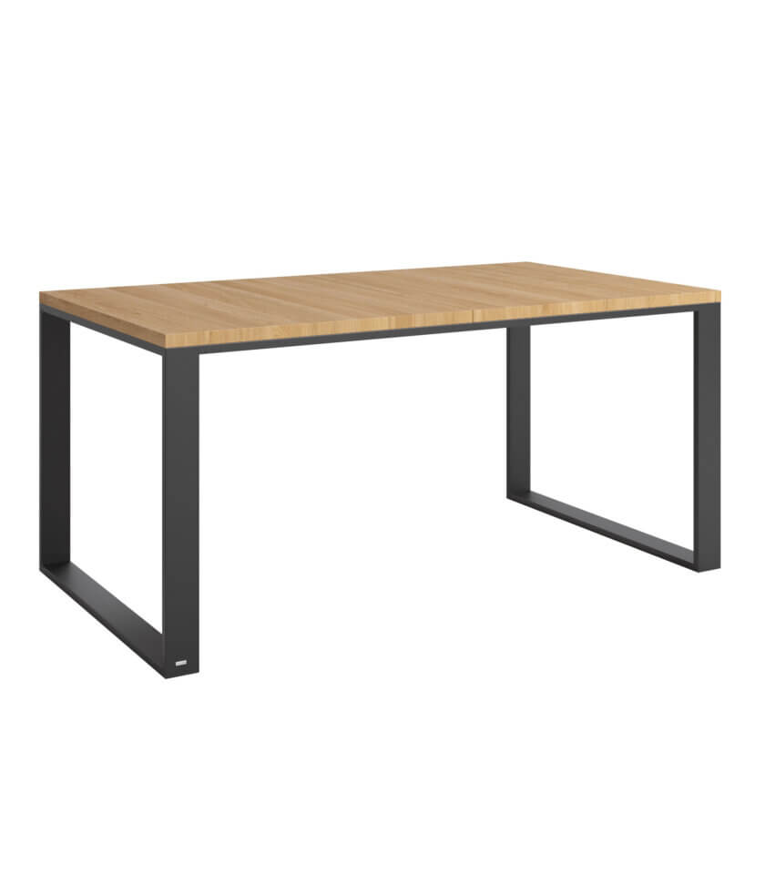 stol rozkladany nowoczesny drewno stal