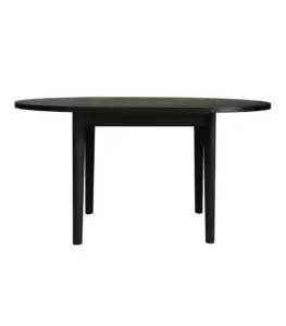 czarny drewniany okrągły stół rozkładany 110 cm