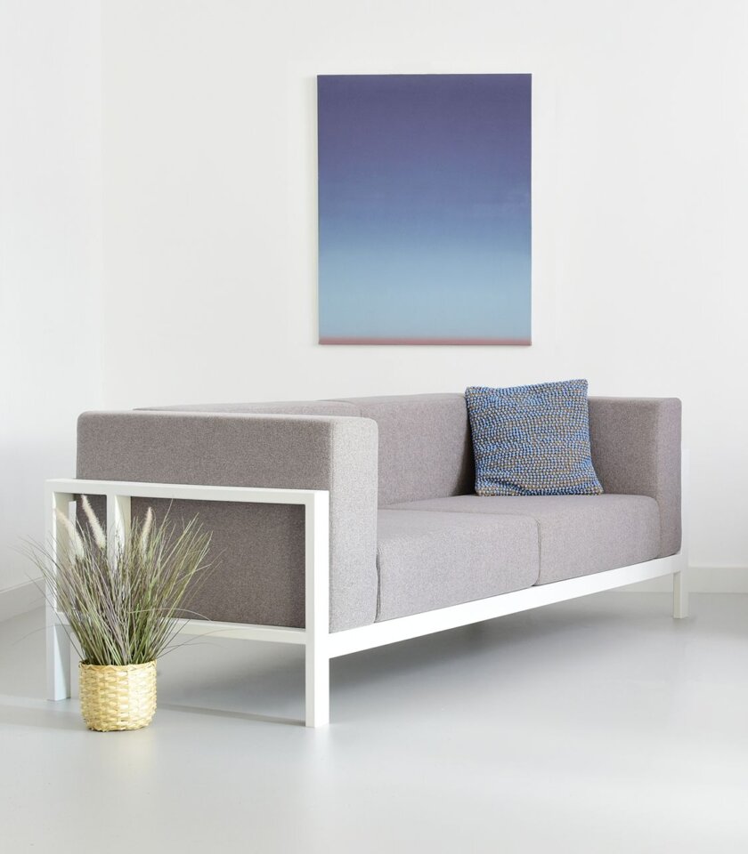 sofa fotel szara nowoczesna minimalistyczna